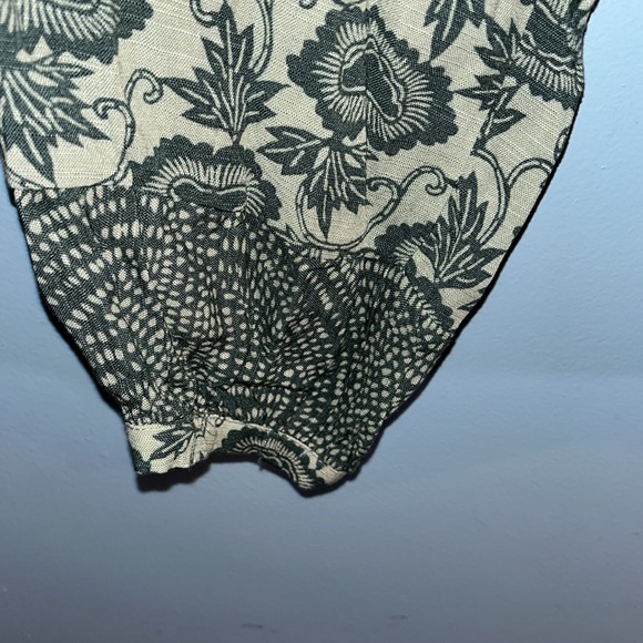 NWT Green Floral Knox Rose Long Sleeve Tunic peasant blouse size xl - Picture 3 of 8